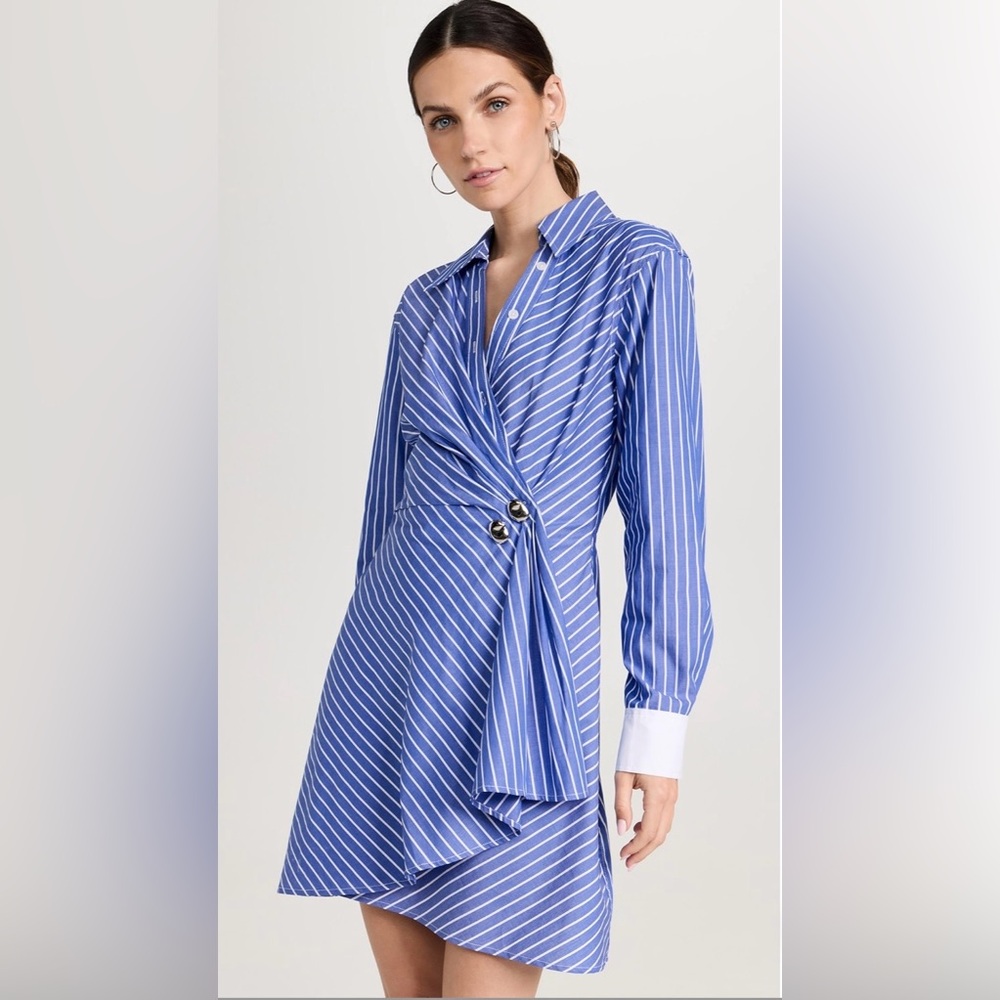 Tanya Taylor Winnie Wrap Mini Shirt Dress Size 4